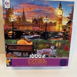 Cities by David Maclean Thames London 1000 Piece Jigsaw Puzzle by Ceaco